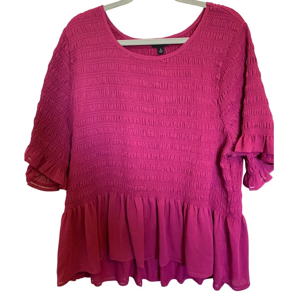 Torrid baby doll top in pink 4X New with tags